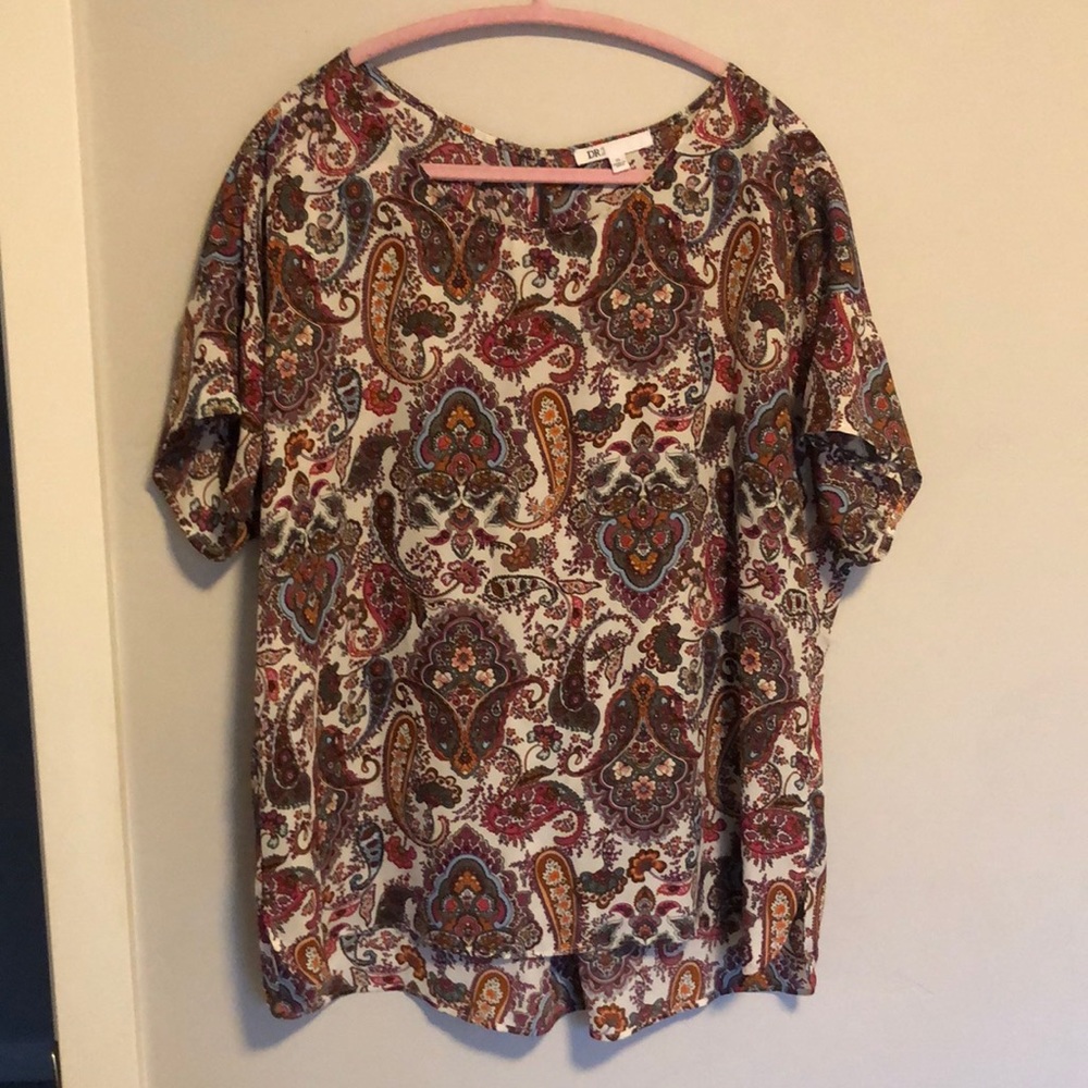 DR2 orange and pink paisley blouse 💕🧡